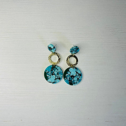 Pendientes azul turquesa