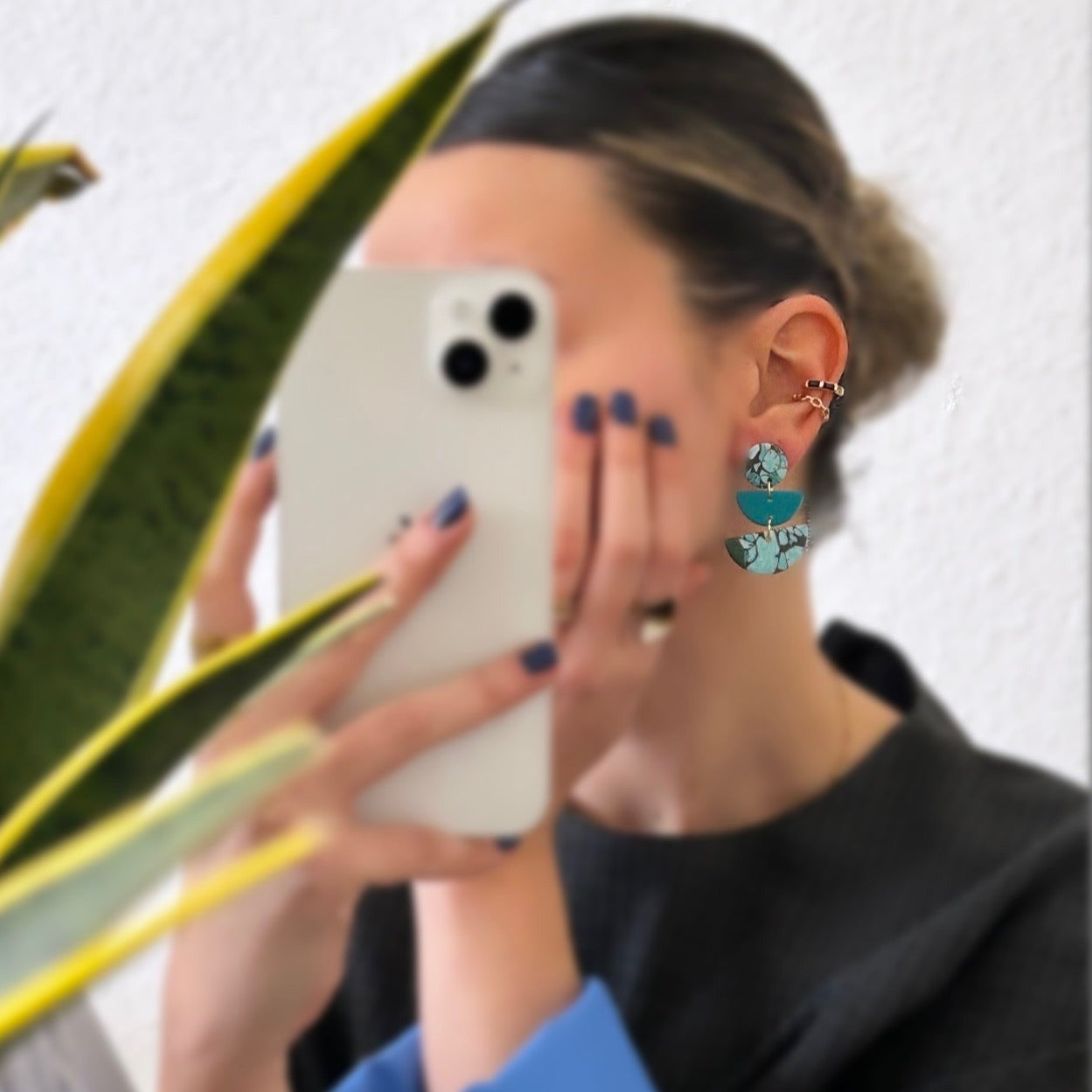 Pendientes azul turquesa