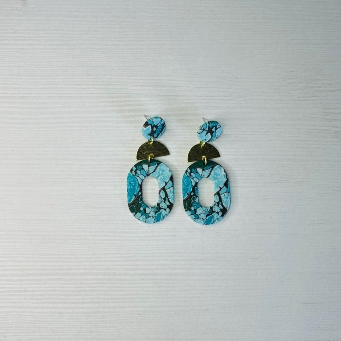 Pendientes azul turquesa